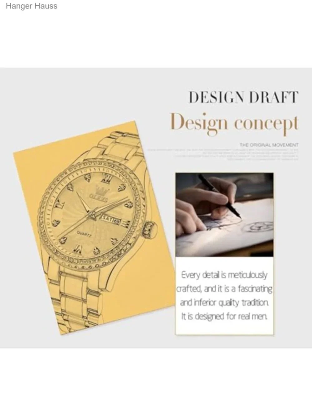 Men's Minimalist Dress Watch Black Dial Analog Stainless Steel Leather Strap